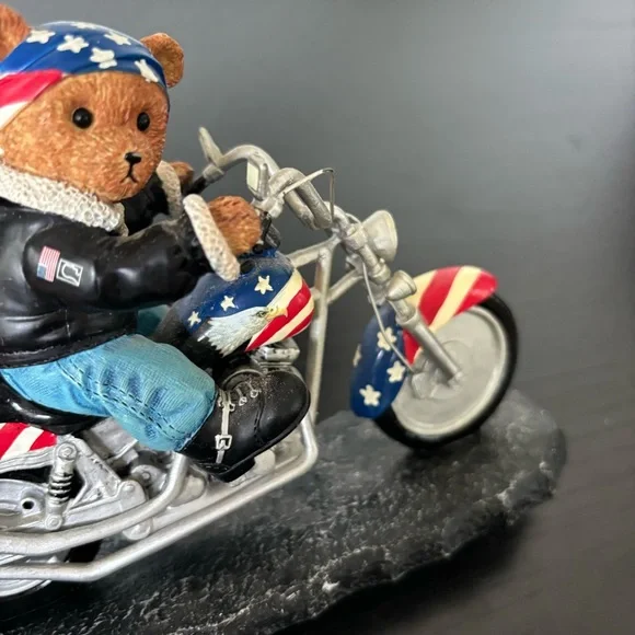 Faithful Fuzzies Born To Ride - Bear To Be Wild Collectible Figurine - Picture 5 of 9